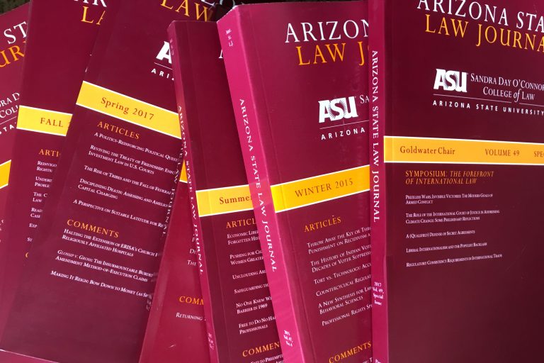 Issues Arizona State Law Journal